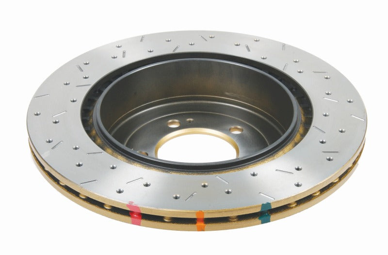DBA 4000 Slot&Drill Rotors - DBA 08+ EVO X Rear Drilled & Slotted 4000 Series Rotor