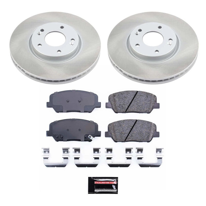 PSB Semi-Coated Rotor Kits - Power Stop 13-15 Hyundai Veloster Front Semi-Coated Rotor Kit