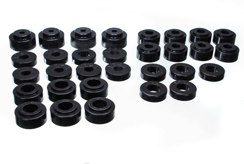 ES Body Mounts - Black - Energy Suspension GM Body Mount Set - Black