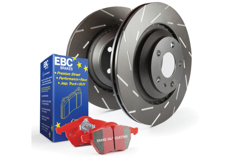 EBC USR Slotted Rotor Sets - EBC S4 Kits Redstuff Pads and USR Rotors