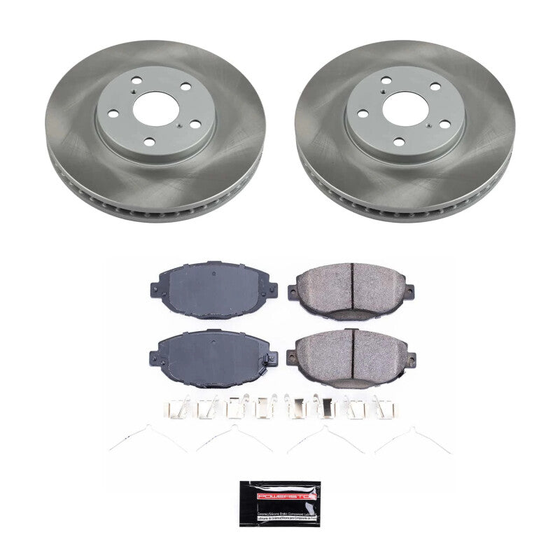 PSB Semi-Coated Rotor Kits - Power Stop 92-00 Lexus SC400 Front Semi-Coated Rotor Kit