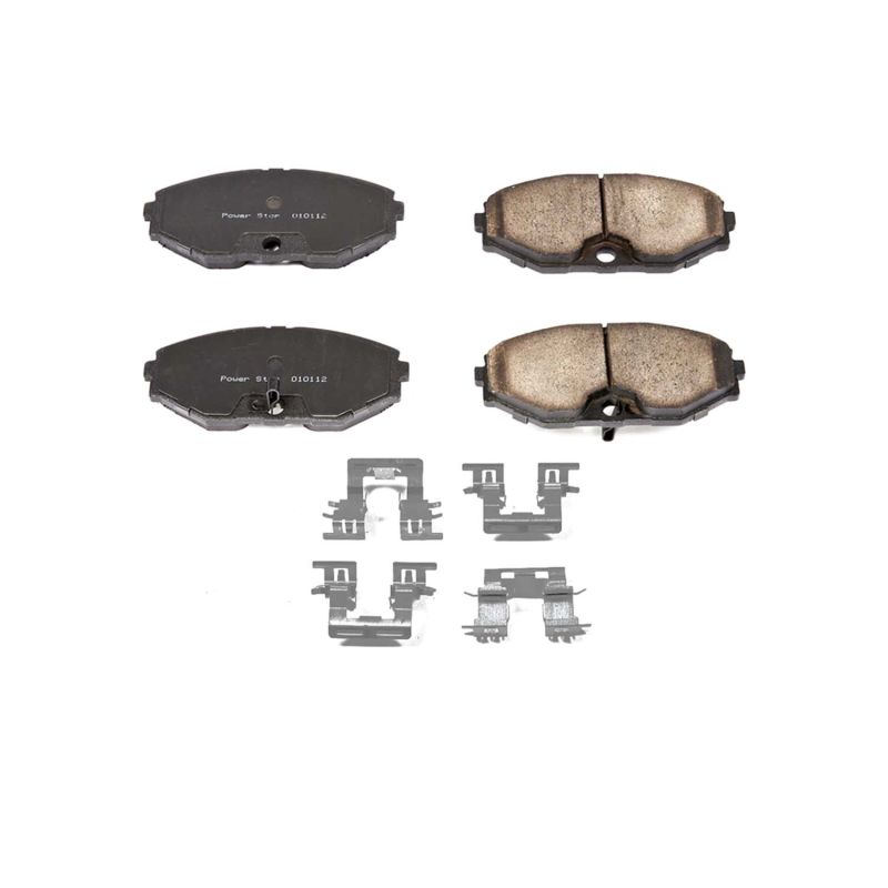 PSB Z17 Evolution Brake Pads - Power Stop 93-97 Infiniti J30 Front Z17 Evolution Ceramic Brake Pads w/Hardware