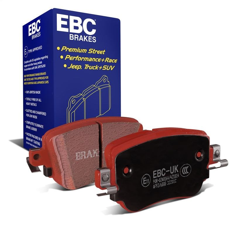 EBC Redstuff Brake Pad Sets - EBC 15-19 Volkswagen GTI 2.0T Redstuff Rear Brake Pads