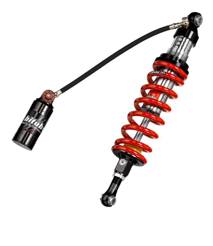 BIT CLU1 Monoshocks - Bitubo CLU1 Monoshock Adjustable: Spring Preload, Rebound, Double Compression, Length, Red Spring