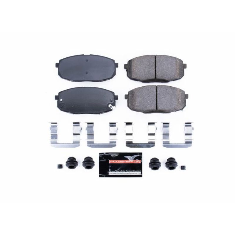 PSB Z23 Evolution Brake Pads - Power Stop 09-12 Hyundai Elantra Front Z23 Evolution Sport Brake Pads w/Hardware