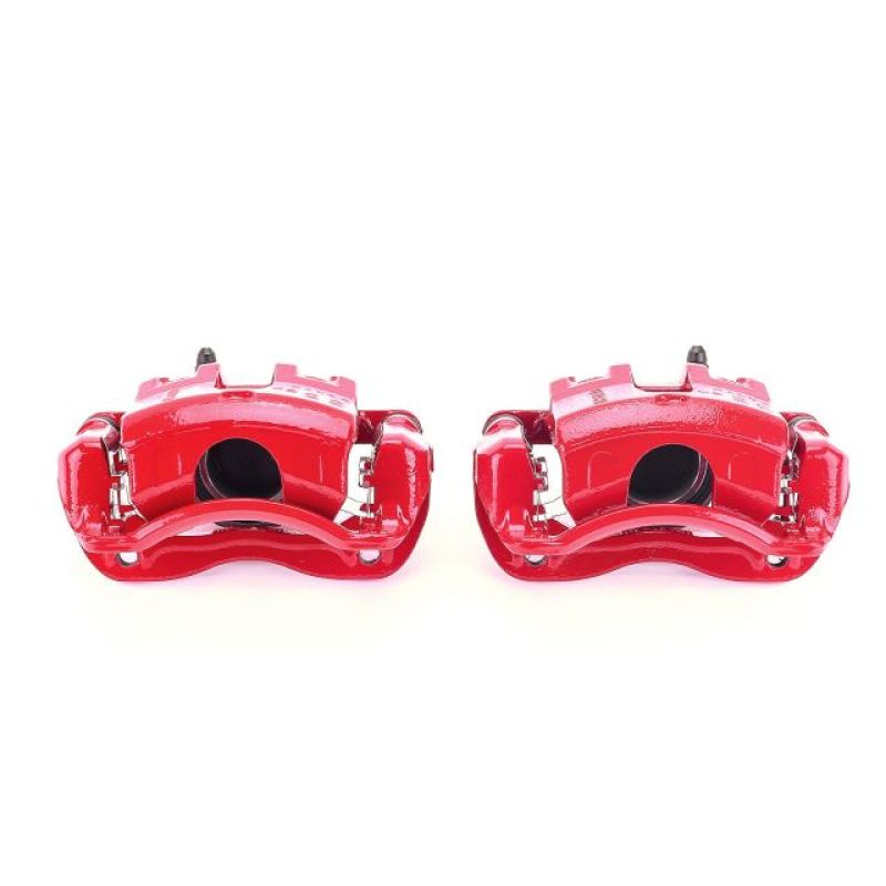 PSB Red Calipers - Power Stop 12-17 Hyundai Accent Front Red Calipers w/Brackets - Pair