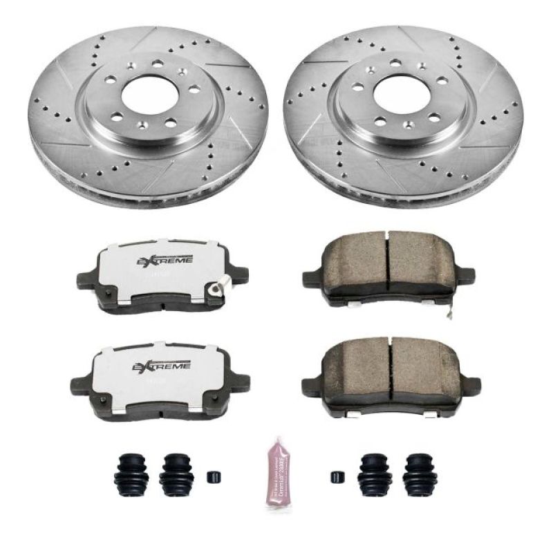 PSB Z26 Street Warrior Kit - Power Stop 06-09 Pontiac Solstice Front Z26 Street Warrior Brake Kit