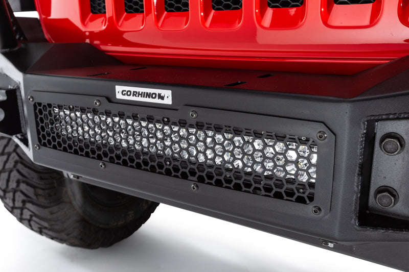 GOR Rockline Bumper - Go Rhino 07-20 Jeep Wrangler JL/JLU/JK/JKU/Gladiator JT Rockline Full Width Bumper