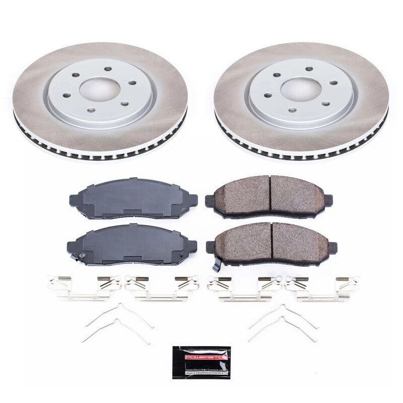 PSB Semi-Coated Rotor Kits - Power Stop 16-22 Nissan Frontier Front Semi-Coated Rotor Kit