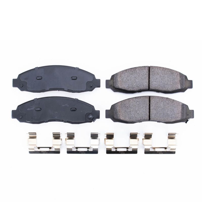 PSB Z17 Evolution Brake Pads - Power Stop 03-04 Dodge Dakota Front Z17 Evolution Ceramic Brake Pads w/Hardware