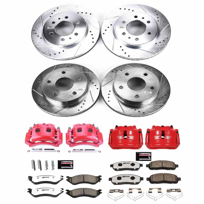 PSB Z36 Truck & Tow Kit - Power Stop 00-01 Dodge Ram 1500 Front Z36 Truck & Tow Kit w/Cals