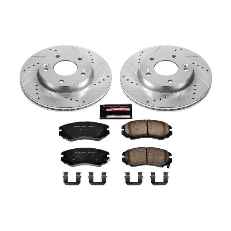 PSB Z23 Evolution Kit - Power Stop 10-11 Kia Soul Front Z23 Evolution Sport Brake Kit