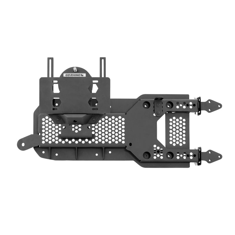 GOR Spare Tire Carriers - Go Rhino 08-22 Jeep Wrangler JL/JLU Body Mount Spare Tire Carrier - Tex. Blk