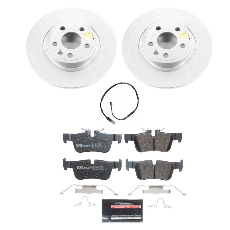 PSB Euro-Stop Kit - Power Stop 14-20 BMW i3 Rear Euro-Stop Brake Kit