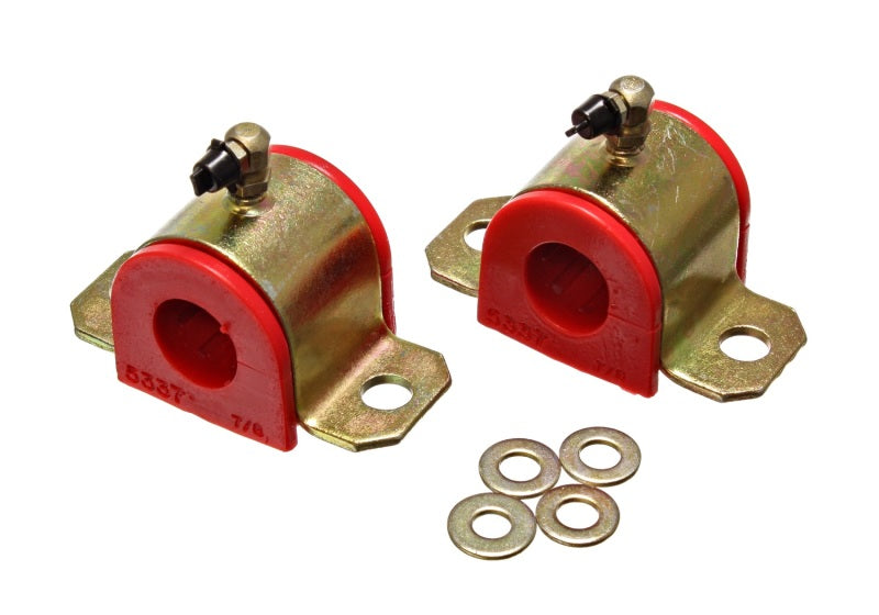 ES Sway Bar Bushings - Red - Energy Suspension 00-05 Toyota Celica Red 22mm Front Sway Bar Frame Bushings (Greaseable Frame Bushi