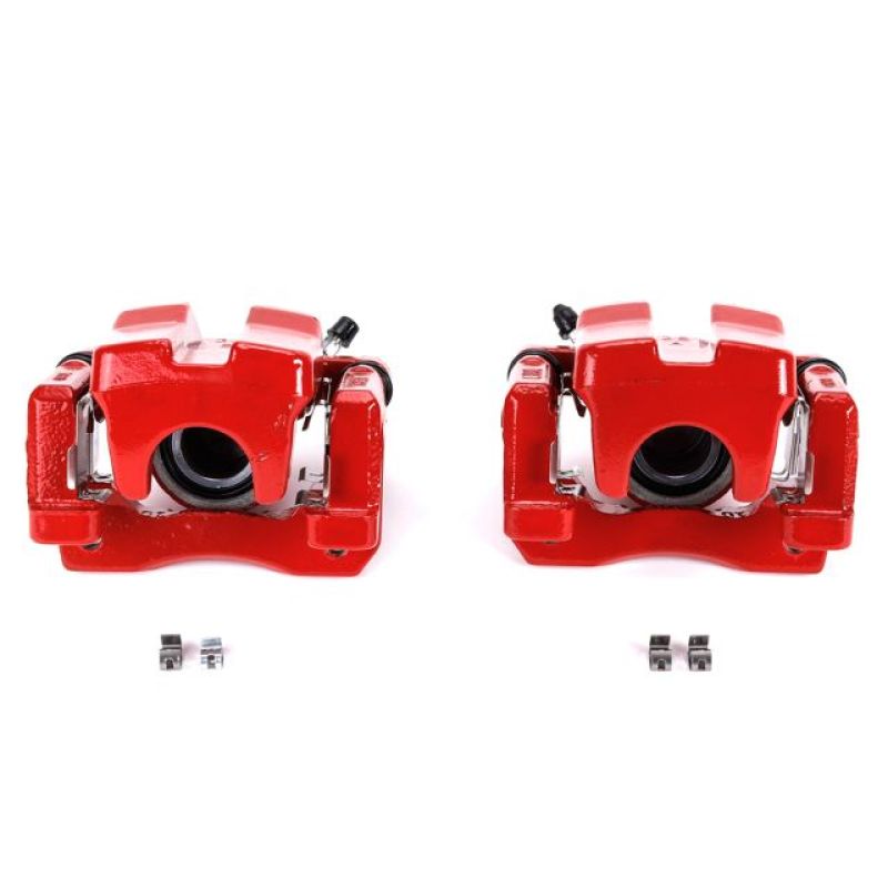 PSB Red Calipers - Power Stop 07-12 Lexus ES350 Rear Red Calipers w/Brackets - Pair