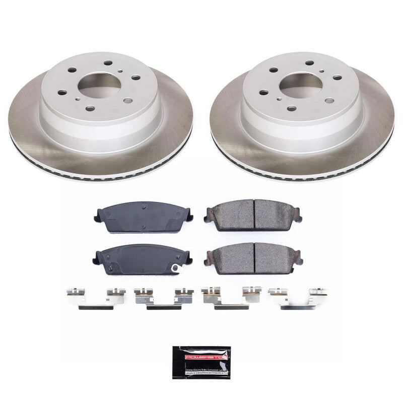 PSB Semi-Coated Rotor Kits - Power Stop 07-14 GMC Yukon XL 1500 Rear Semi-Coated Rotor Kit