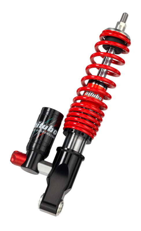 BIT MEV0 Front Monoshocks - Bitubo MEV0 Vespa Front Monoshock Adjustable: Spring Preload, Compression, Red Spring