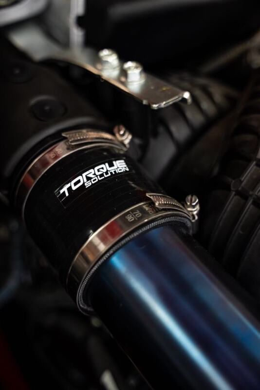 TQS Intake Hoses - Torque Solution 2022+ Subaru WRX / 19-23 Subaru Ascent Titanium Top Mount Charge Pipe - Brushed