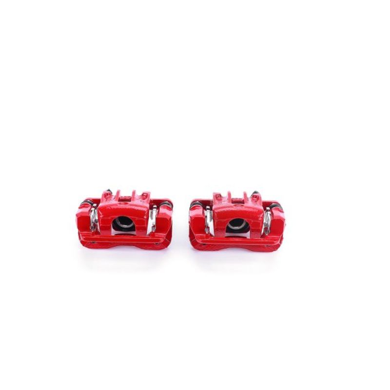 PSB Red Calipers - Power Stop 05-09 Hyundai Tucson Rear Red Calipers w/Brackets - Pair