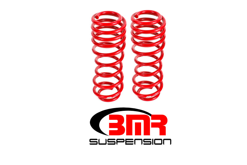 BMR Lowering Springs - BMR 05-14 S197 Mustang GT/GT500 Rear Handling Version Lowering Springs - Red