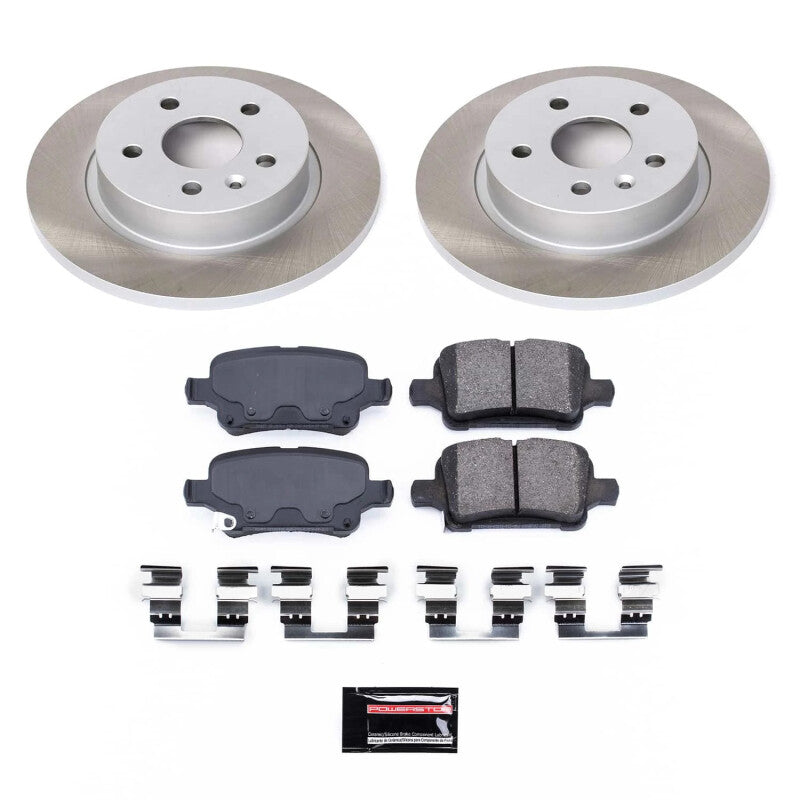 PSB Semi-Coated Rotor Kits - Power Stop 2016 Chevrolet Cruze Rear Semi-Coated Rotor Kit
