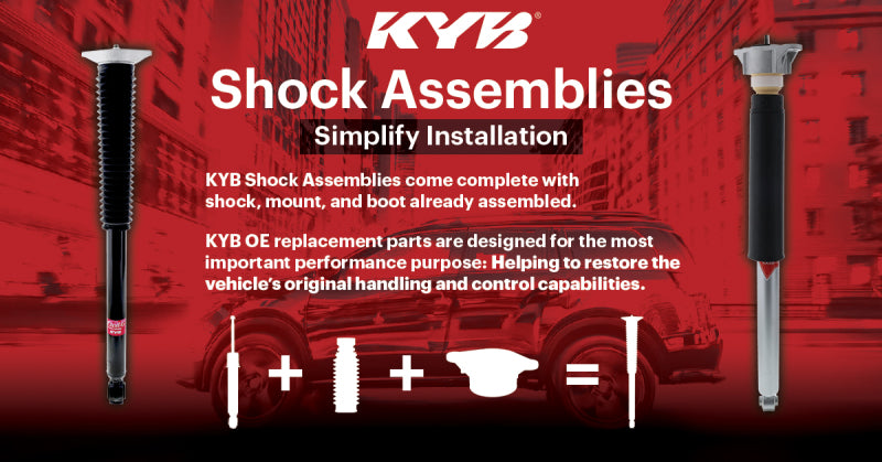 KYB Shock & Strut Excel-G - KYB 14-18 Mazda 3 Excel-G Shock Assembly - Rear