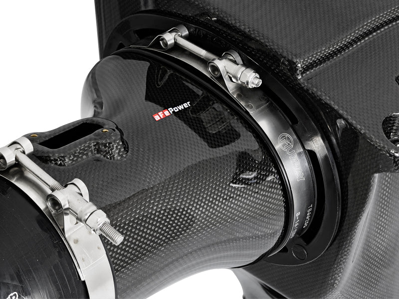 AFE Black Series Carbon Fiber Cold Air Intakes - aFe Momentum GT Black Series Carbon Fiber CAIS 15-16 Dodge Challenger SRT Hellcat V8-6.2L (sc)