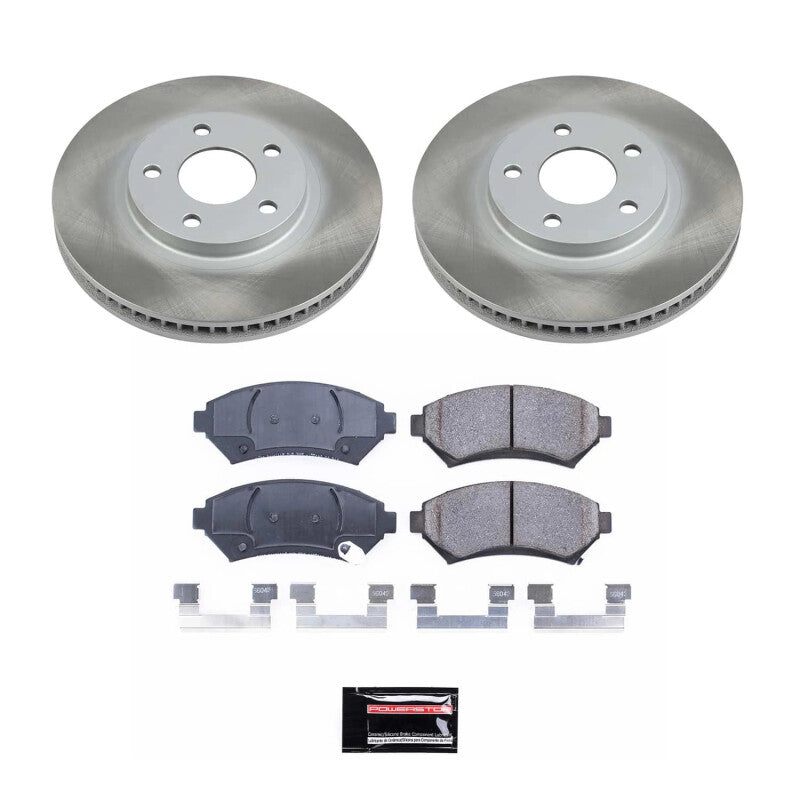 PSB Semi-Coated Rotor Kits - Power Stop 00-05 Pontiac Bonneville Front Semi-Coated Rotor Kit