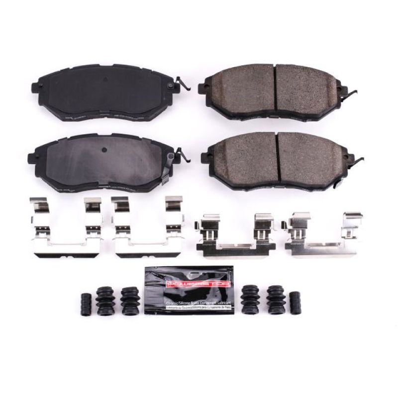 PSB Z23 Evolution Brake Pads - Power Stop 06-07 Subaru B9 Tribeca Front Z23 Evolution Sport Brake Pads w/Hardware
