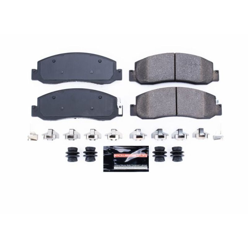 PSB Z23 Evolution Brake Pads - Power Stop 08-11 Ford F-250 Super Duty Front Z23 Evolution Sport Brake Pads w/Hardware