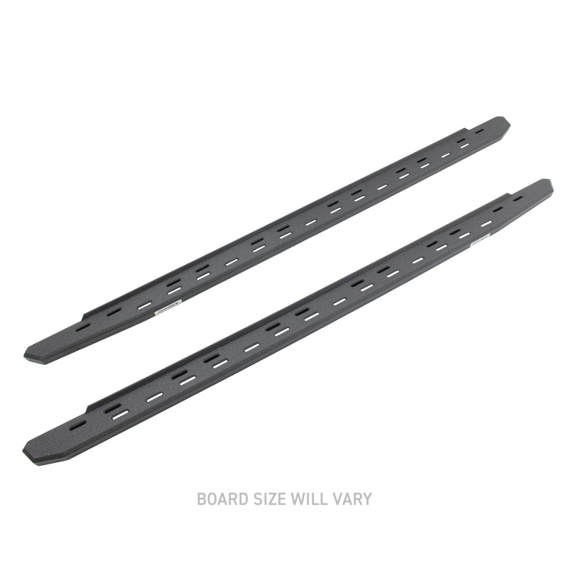 GOR RB30 Slim Running Boards - Go Rhino RB30 Slim Line Running Boards 80in. - Bedliner Coating (Boards ONLY/Req. Mounting Brackets)