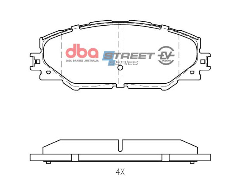 DBA Street Series Brake Pads - DBA 09-10 Pontiac Vibe Base 2.4L Front SSEV Street Series Brake Pads