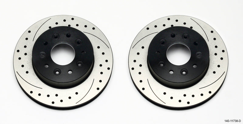 WIL Rotor Kit - Wilwood Rotor Kit Front-Drilled 65-82 Corvette C2/C3 (1Pc Rotors)