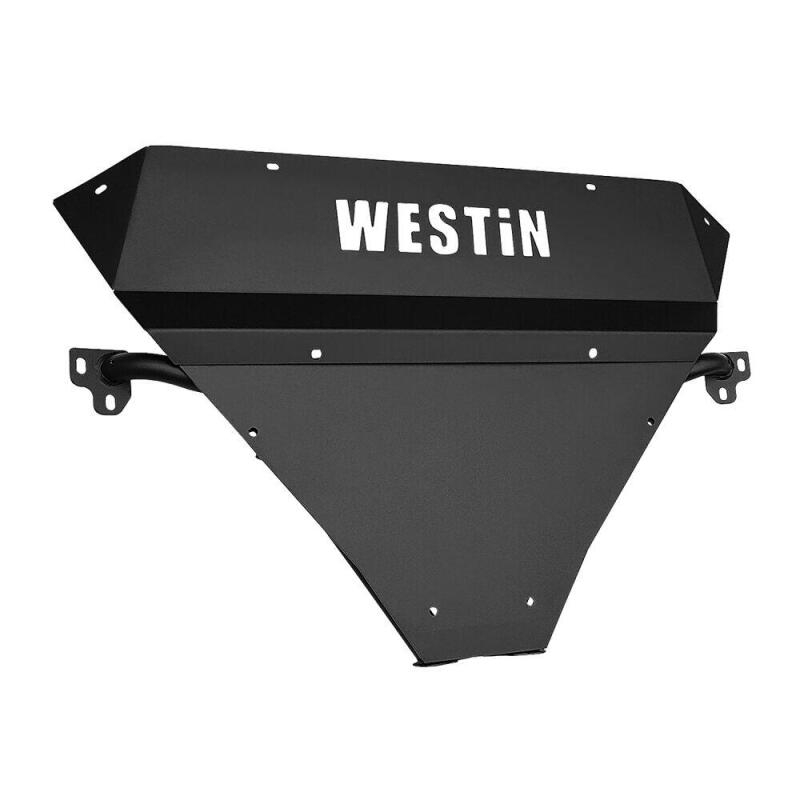 WES Skid Plates - Westin 2014-2018 Chevy Silverado 1500 Outlaw Bumper Skid Plate - Textured Black