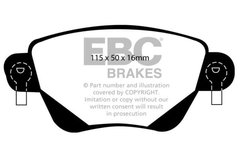 EBC Ultimax2 Brake Pad Sets - EBC 01-04 Jaguar X-Type 2.5 Ultimax2 Rear Brake Pads