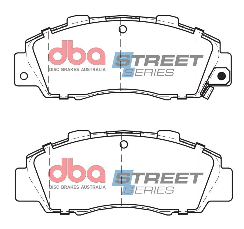 DBA Street Series Brake Pads - DBA 97-01 Acura Integra Type R Street Series Front Brake Pads