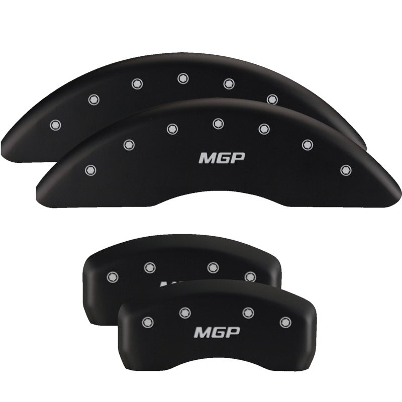 MGP Caliper Covers 4 Standard - MGP 4 Caliper Covers Engraved Front & Rear MGP Matte Black finish silver ch
