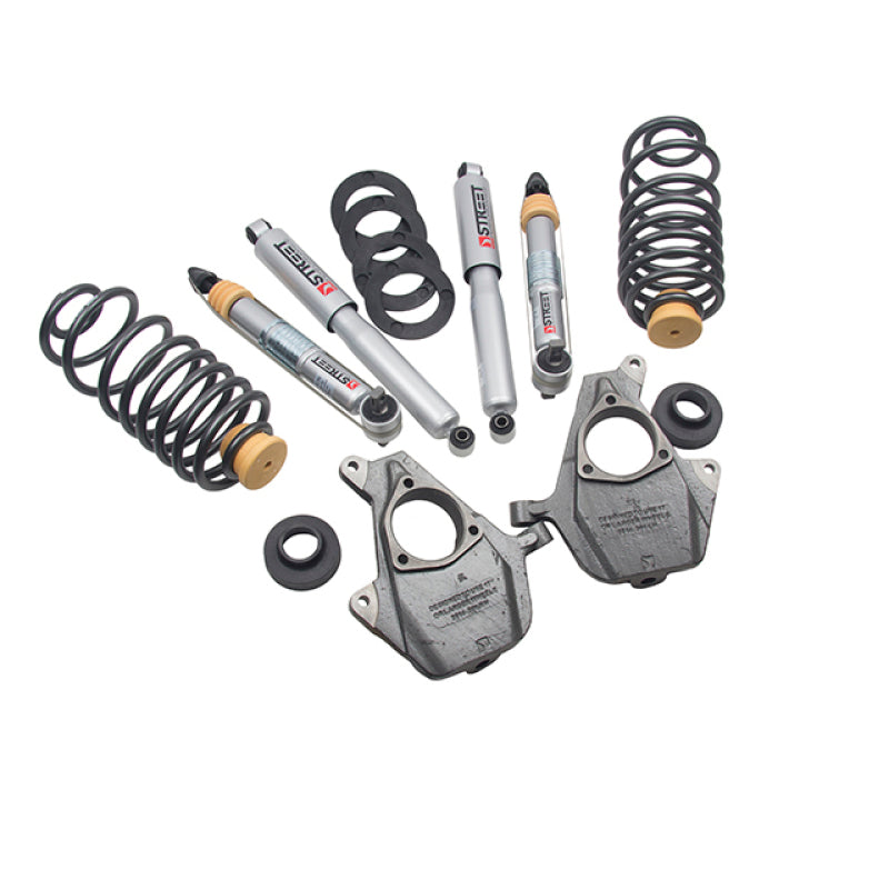 BT Lower Kit w SP Shocks - Belltech LOWERING KIT 14-17 GM SUV w/o Magnetic/Auto Ride