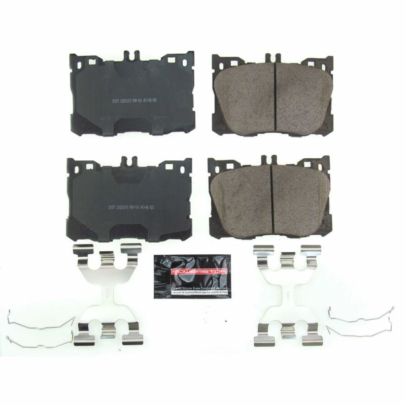 PSB Z23 Evolution Brake Pads - Power Stop 17-18 Mercedes-Benz C43 AMG Front Z23 Evolution Sport Brake Pads w/Hardware