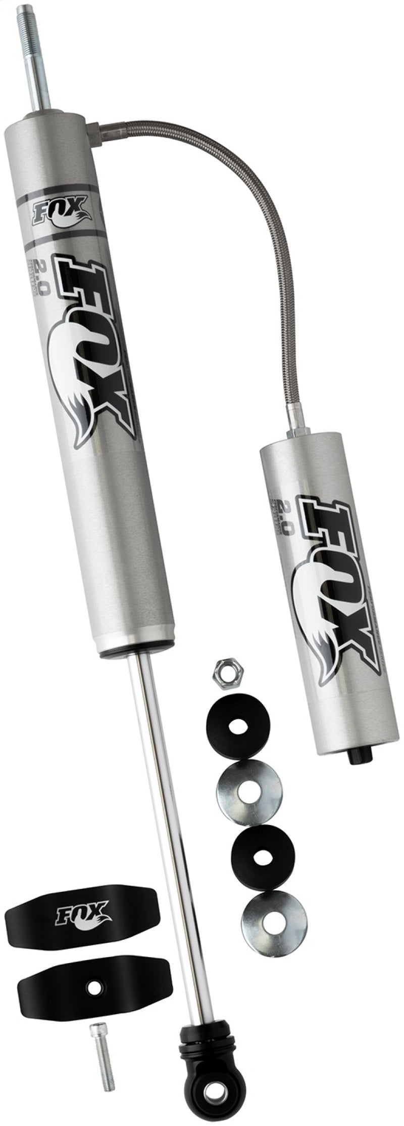 FOX 2.0 Perf Shock - Fox 2.0 Performance Series 10.1in. Smooth Body Remote Res. Shock w/Stem Mount / Std Travel - Black