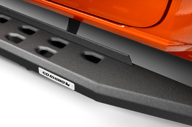 GOR RB20 Slim Running Boards - Go Rhino RB20 Slim Running Boards - Universal 68in. - Tex. Blk