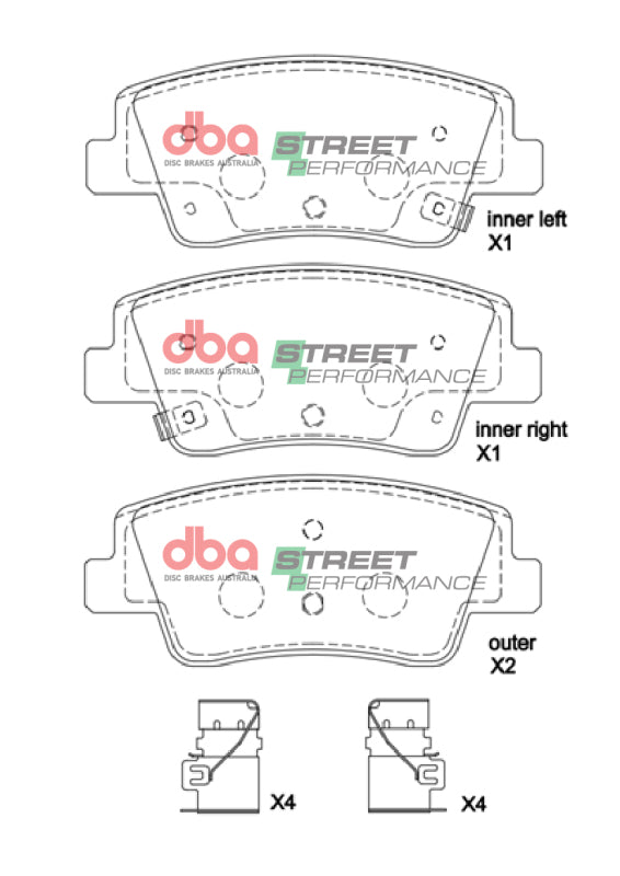 DBA SP Performance Brake Pads - DBA 2023+ Hyundai Ioniq 5/Kia EV6 SP Performance Front Brake Pads