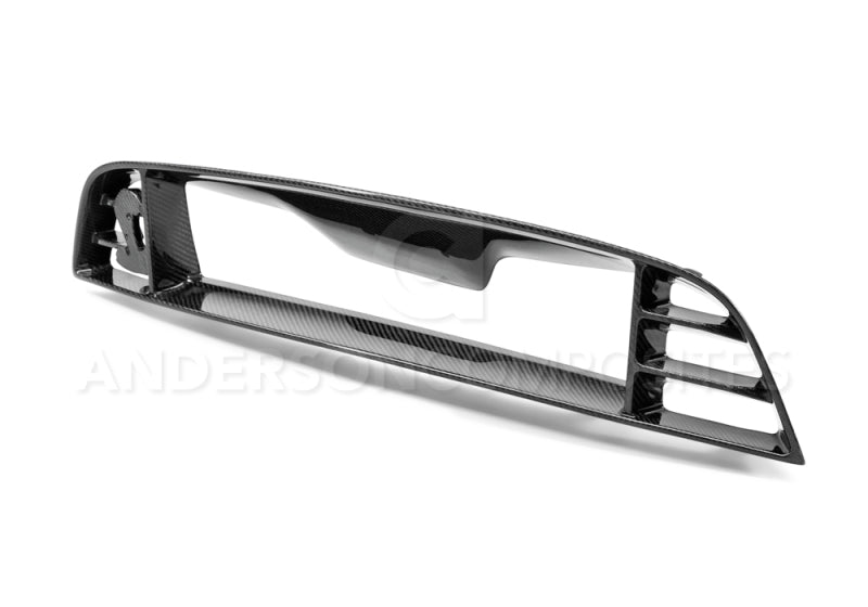 AND Front Grilles - Anderson Composites 10-14 Ford Mustang/Shelby GT500 Front Upper Grille (w/ Spot for Cobra Emblem)
