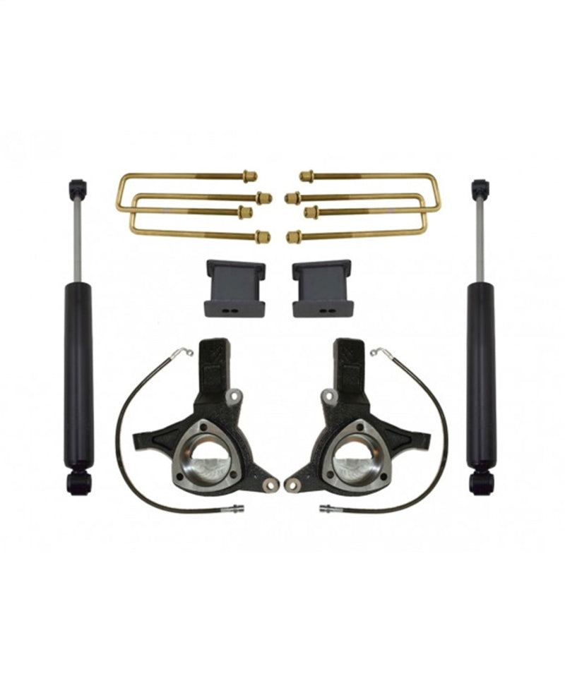 MXT Lift Spindles - MaxTrac 07-16 GM C1500 2WD w/Cast Steel Susp. 4.5in/2in MaxPro Spindle Lift Kit w/MaxTrac Shocks