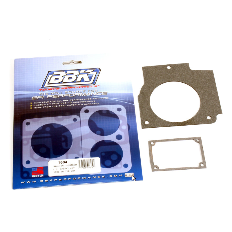 BBK Throttle Body Gasket Set - BBK 98-03 Camaro Firebird LS1 80mm Throttle Body Gasket Kit