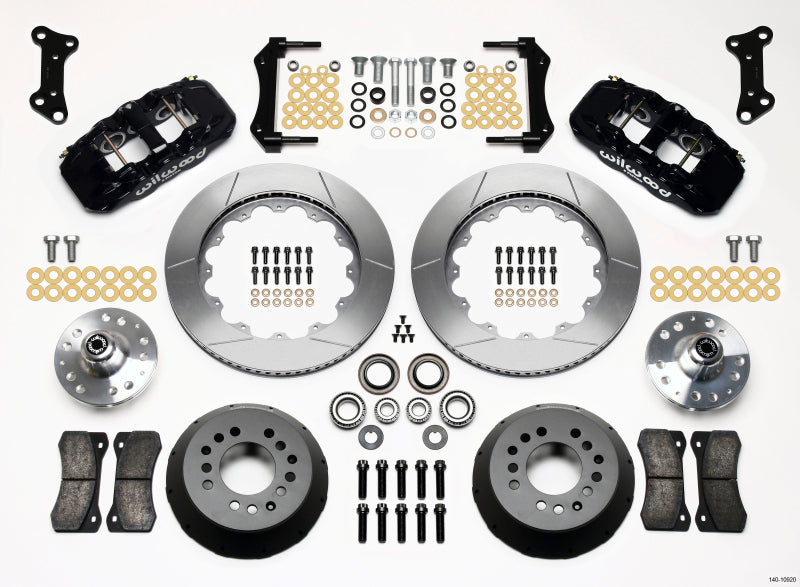 WIL Aero Brake Kit - Wilwood AERO6 Front Hub Kit 14.00 67-69 Camaro 64-72 Nova Chevelle