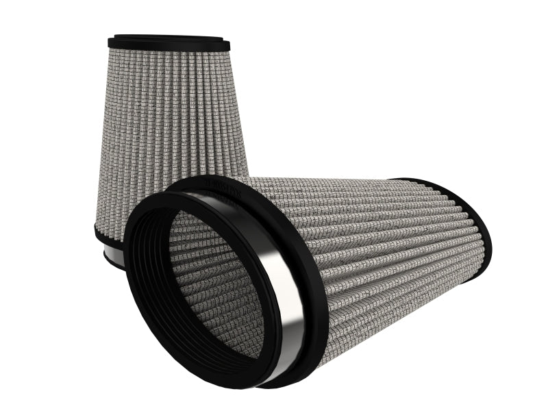 AFE Universal Pro Dry S Filter - aFe Magnum (3x4-3/4)in Flange ID x (4x5-3/4)in Base x (2-1/2x4-1/4) FLOW Pro DRY S Air Filter (Pair)
