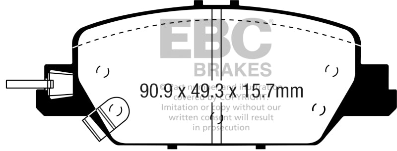 EBC Greenstuff Brake Pad Sets - EBC 2017+ Honda CR-V 1.5L Turbo Greenstuff Rear Brake Pads