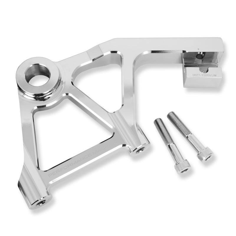 PFM Brake Caliper Brackets - Performance Machine Touring Rear Rad Cal Bracket Assembly - Chrome